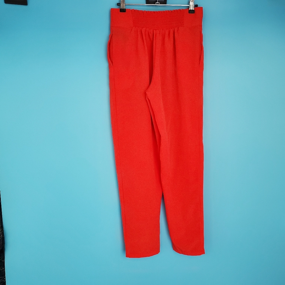 Forever 21 Cropped Trousers Size Small Red